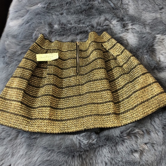 Gold and black mini skirt NWOT - Picture 5 of 5